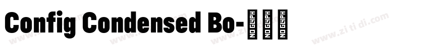 Config Condensed Bo字体转换